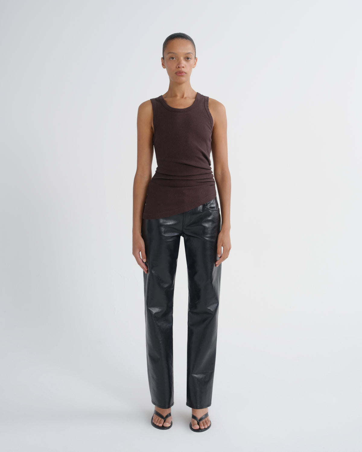 Women Twisted Poppy Tank in Tone - Agolde
