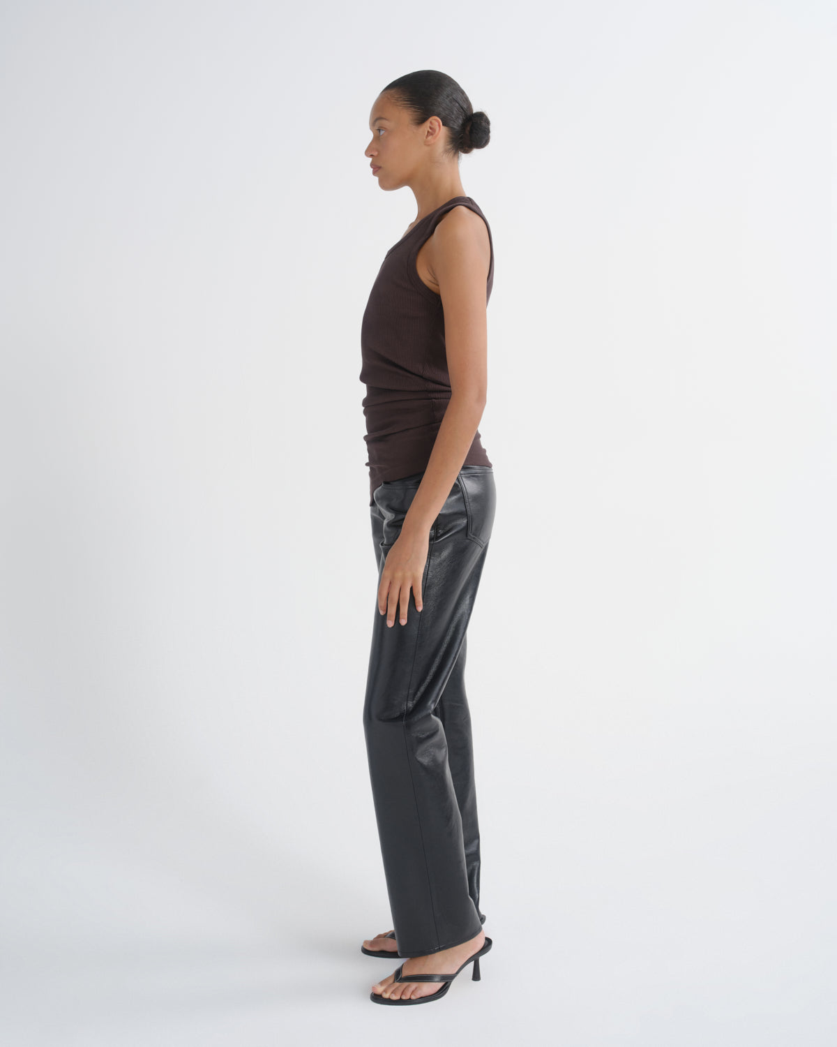 Women Twisted Poppy Tank in Tone - Agolde