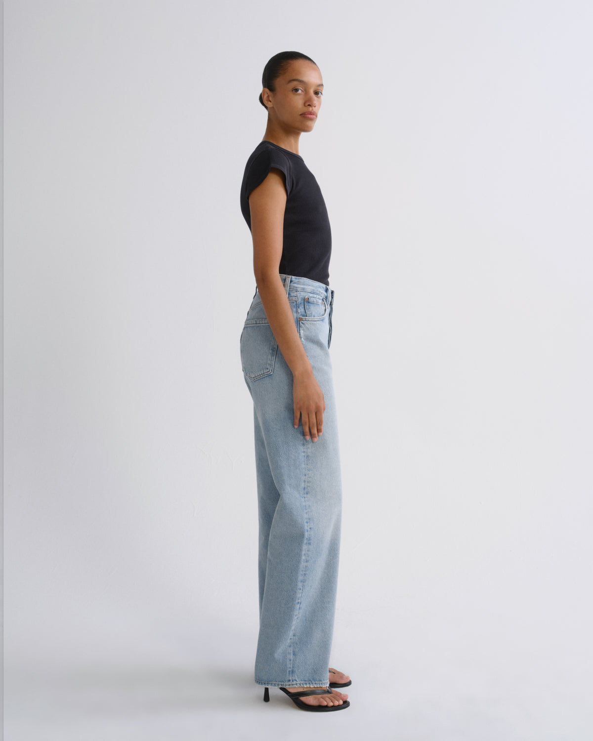 Women Ren High Rise Wide Leg 32 in Orten - Agolde