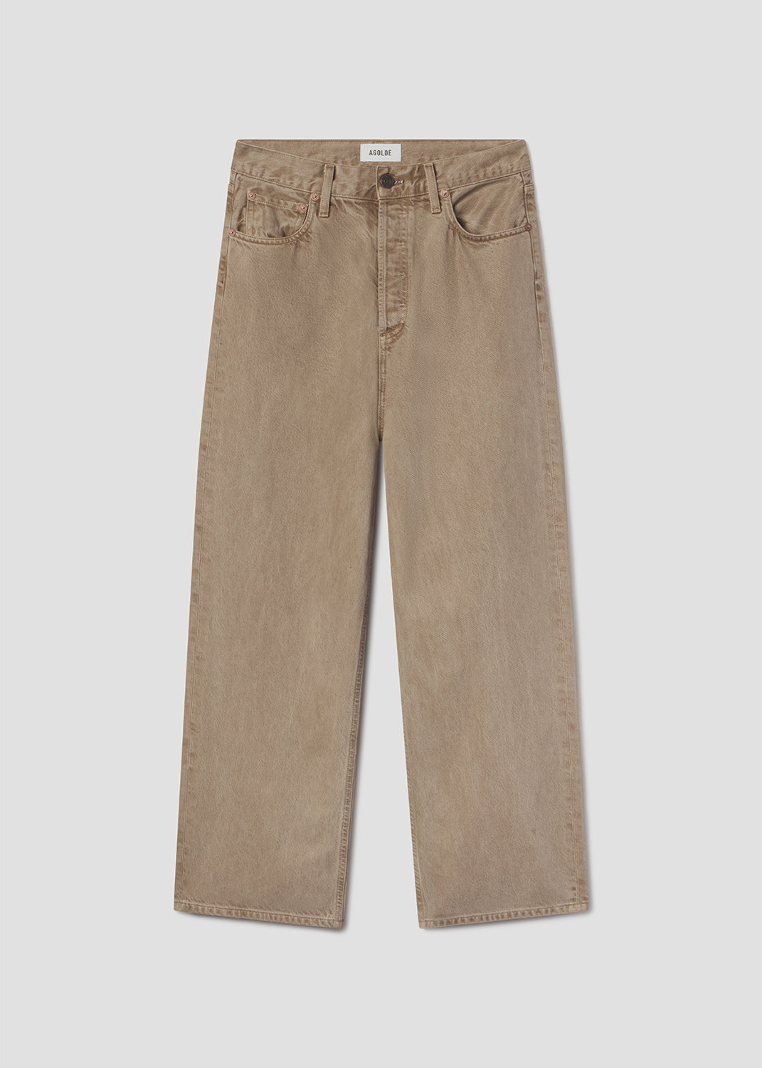 Women Ren Petite High Rise Wide Leg in Trail - Agolde