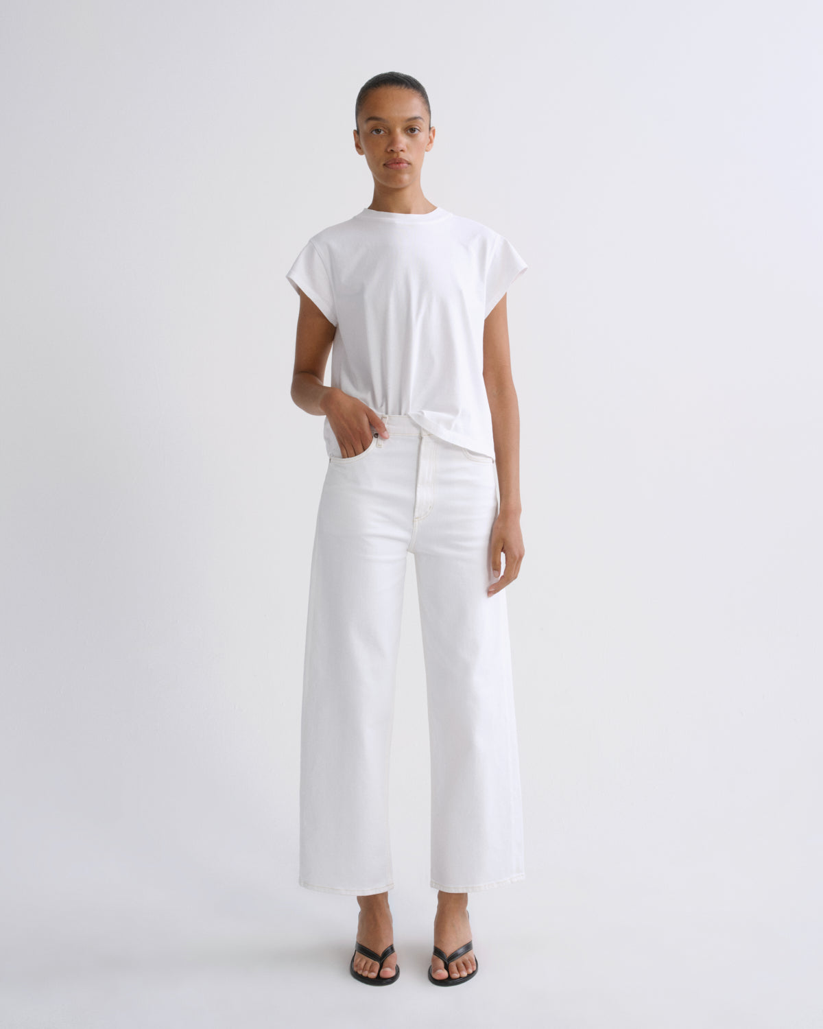 Women Ren Jean (Stretch) in White Wash - Agolde