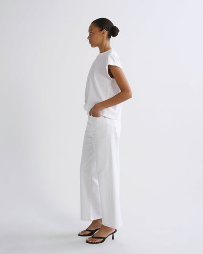 Women Ren Jean (Stretch) in White Wash - Agolde
