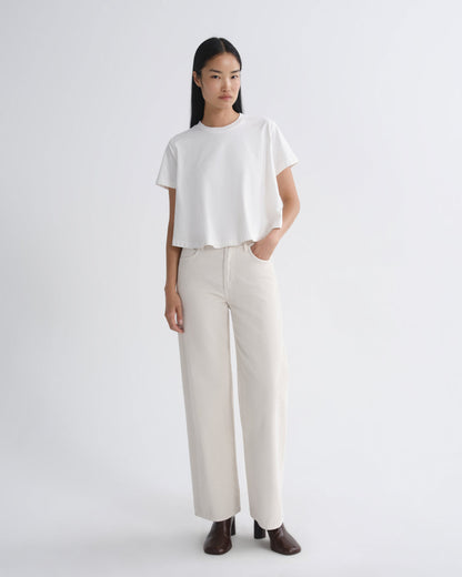 Women ren high rise wide leg 32 bone - Agolde