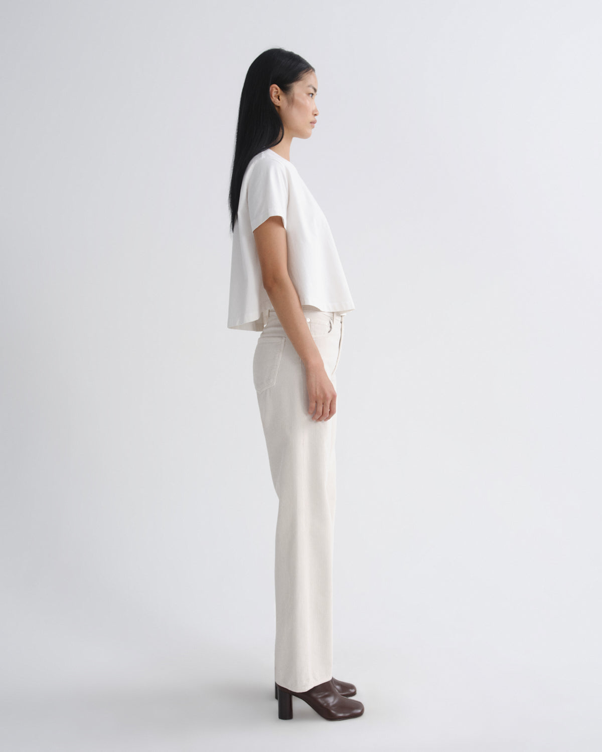 Women ren high rise wide leg 32 bone - Agolde