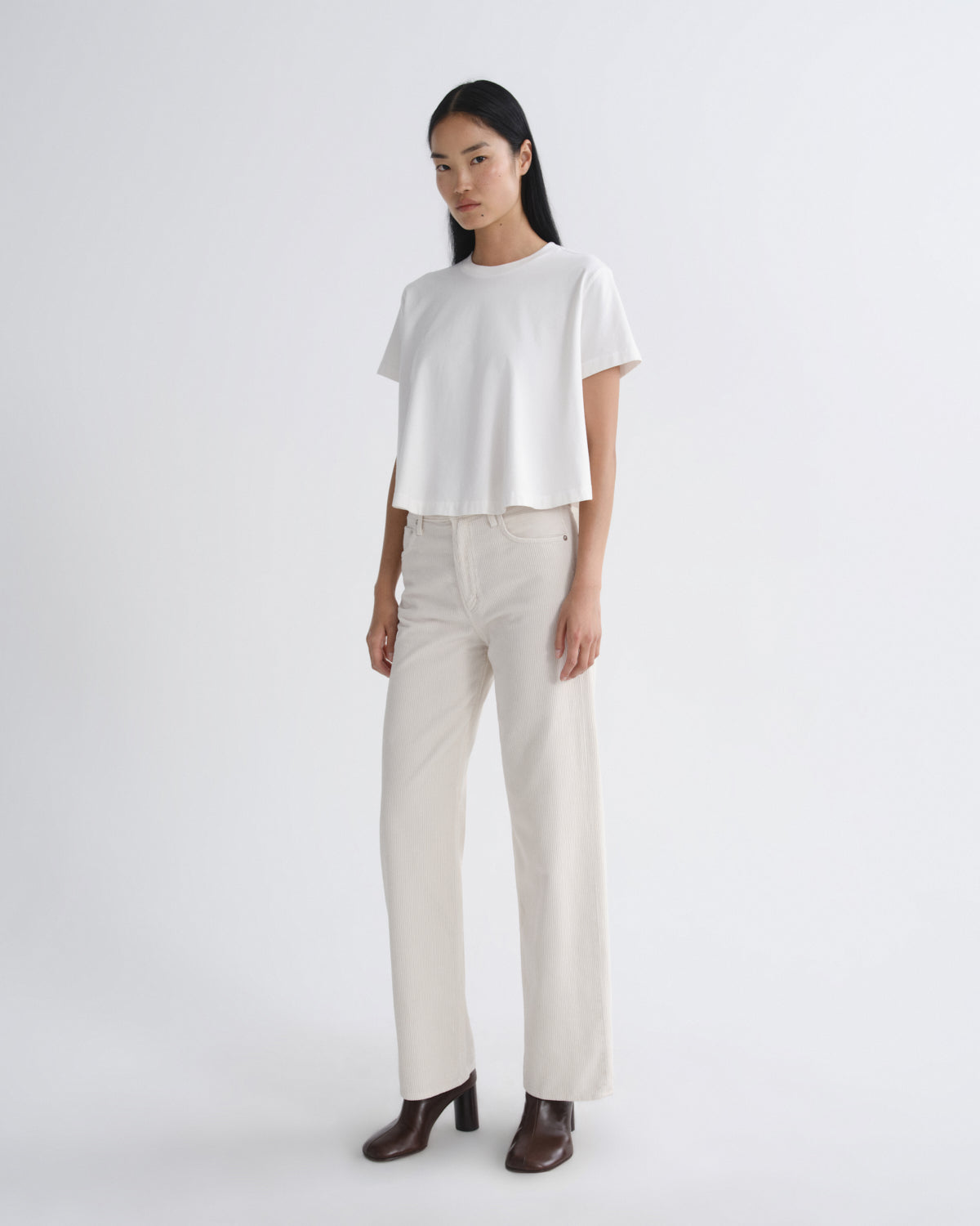 Women ren high rise wide leg 32 bone - Agolde