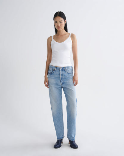 Women Jordan Tank in White - Agolde