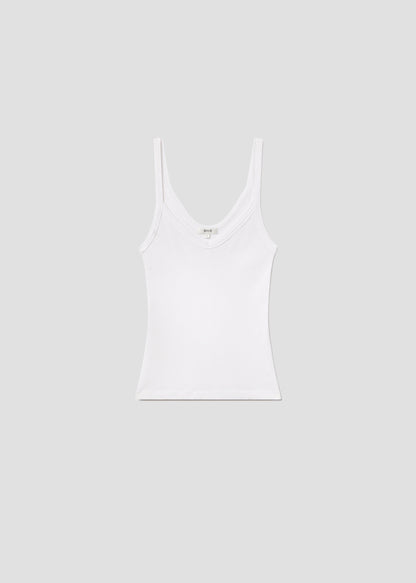 Women Jordan Tank in White - Agolde