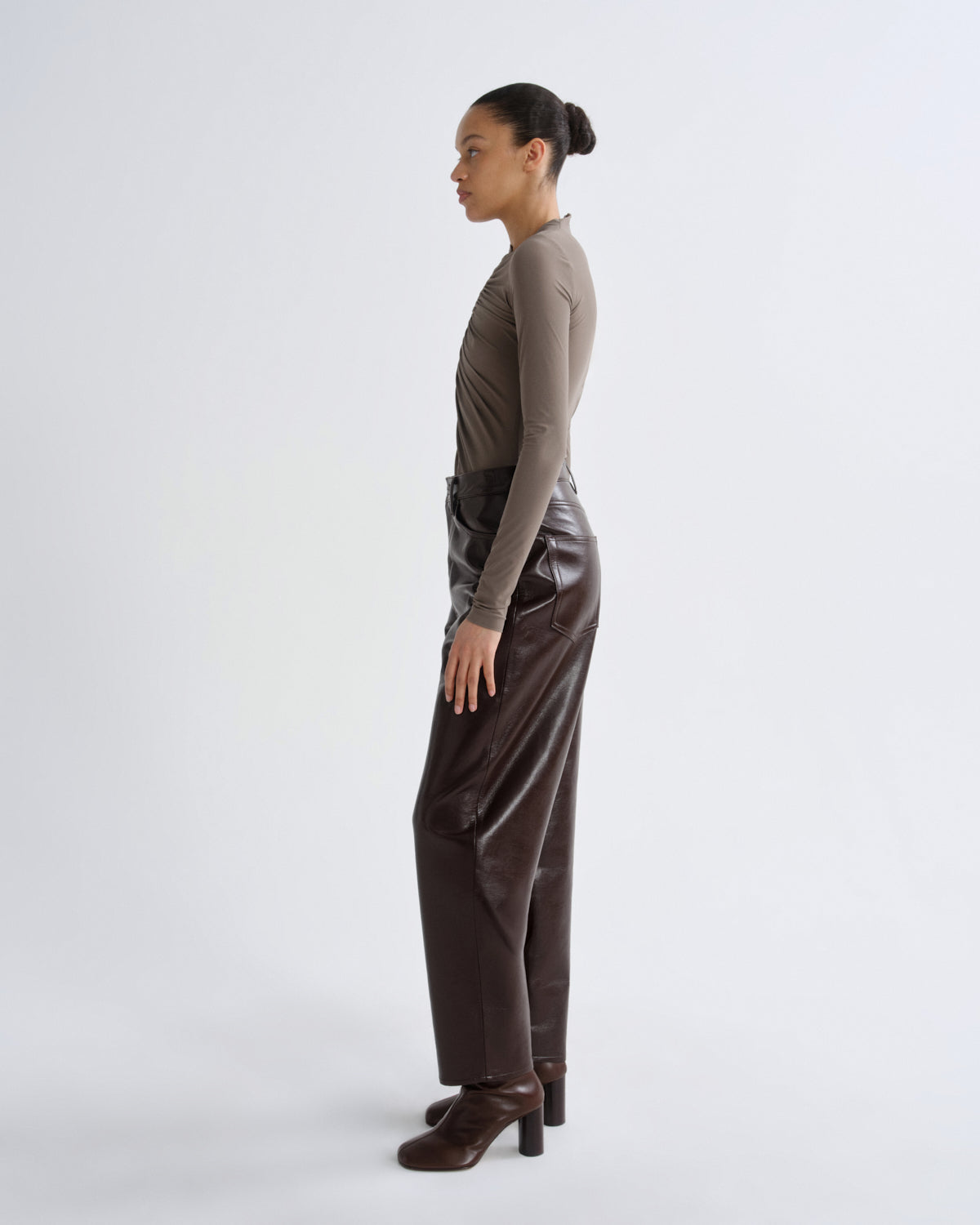 Women lupin bodysuit mink - Agolde