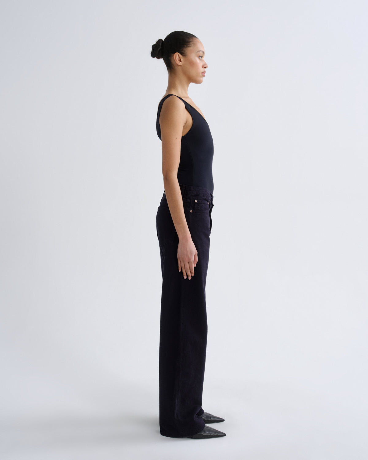 Women tora bodysuit navy - Agolde