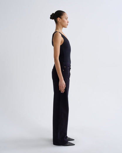 Women tora bodysuit navy - Agolde