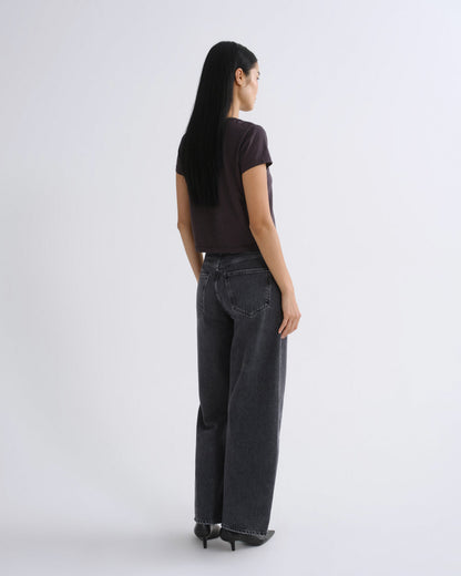 Women Adine Shrunken Tee in Shade - Agolde