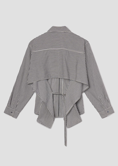 Women Theo Shirt in Solene Stripe - Agolde