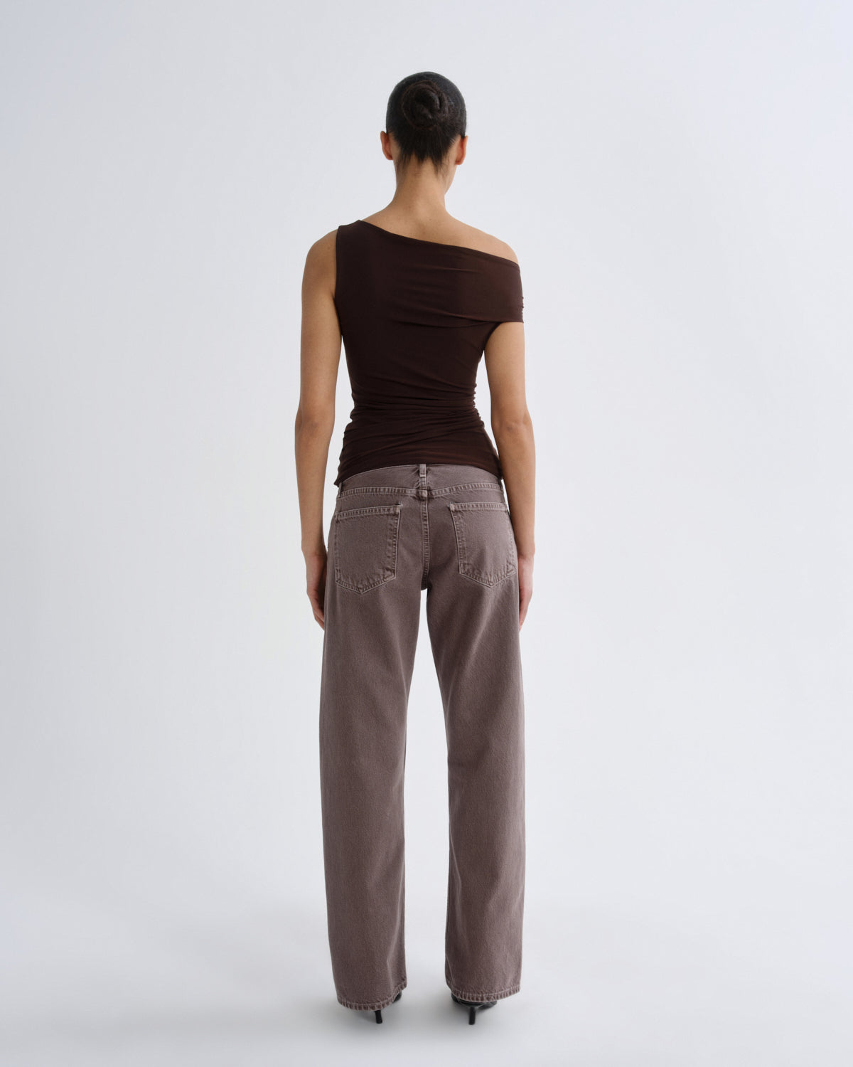 Women carlin top chocolate - Agolde