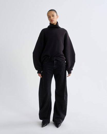 Women jenning sweatshirt washed black - Agolde