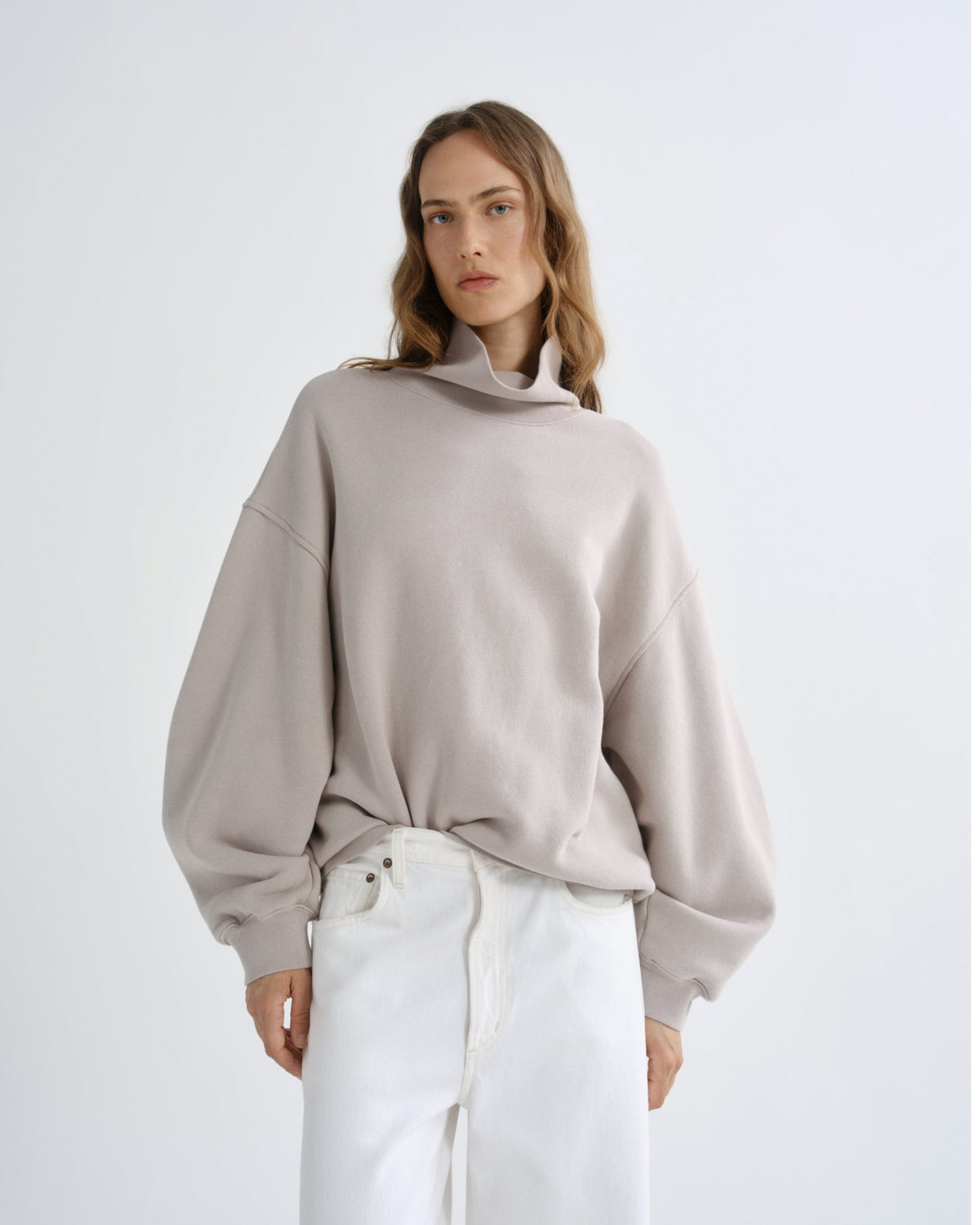 Women jenning sweatshirt quartz - Agolde