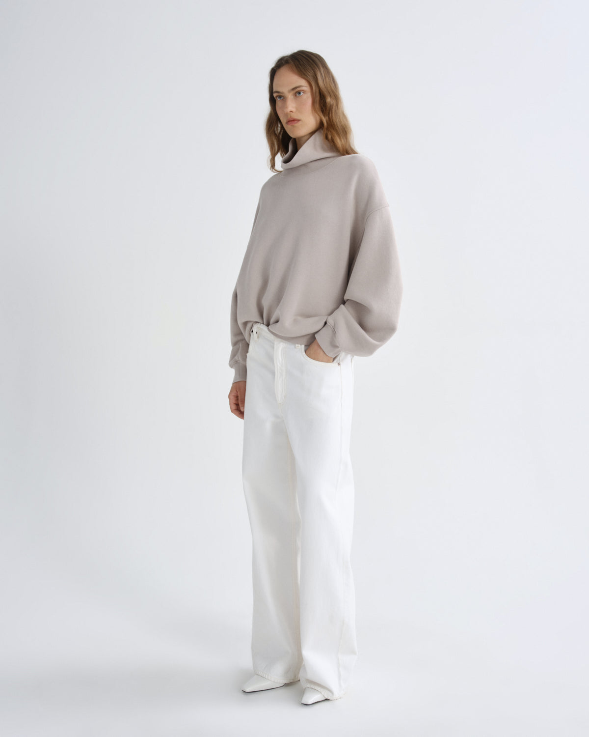 Women jenning sweatshirt quartz - Agolde