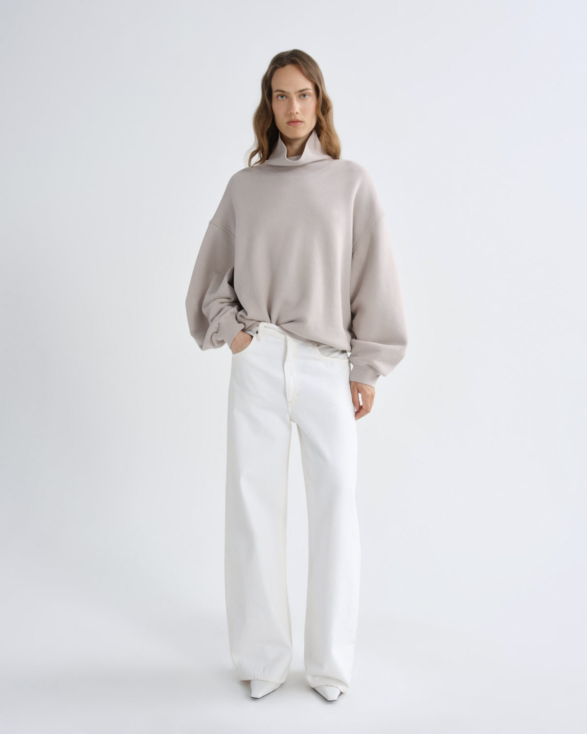 Women jenning sweatshirt quartz - Agolde