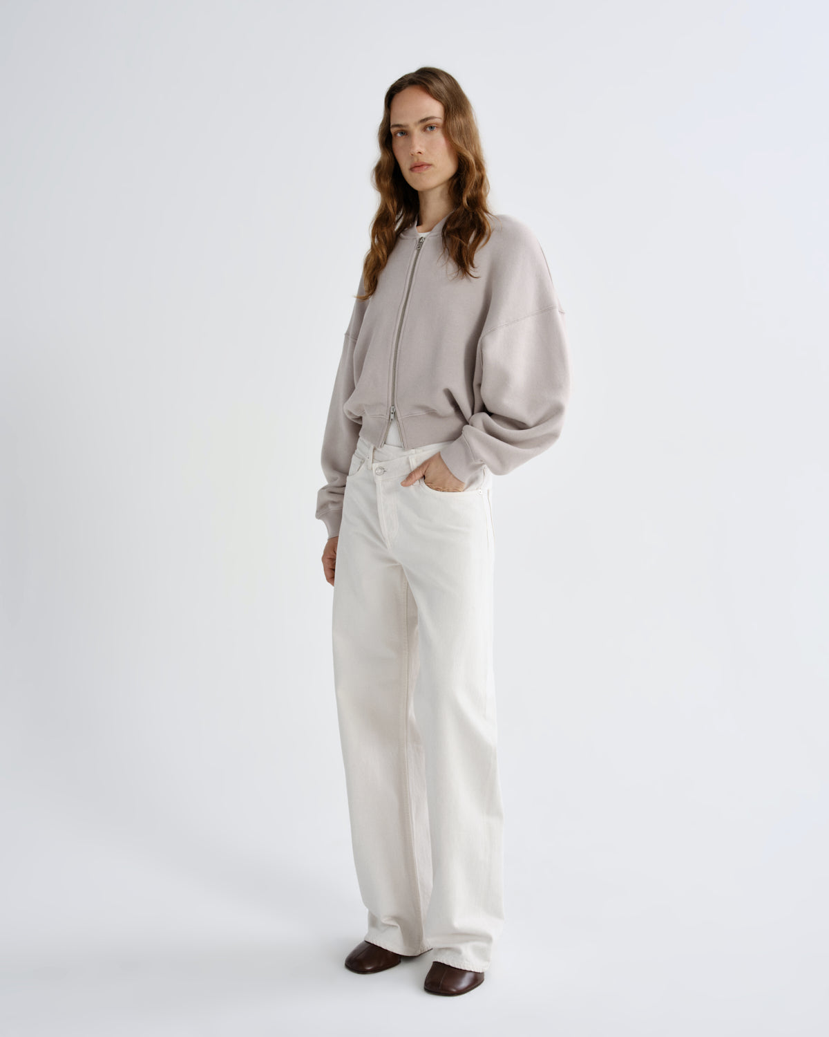Women tess sweatshirt quartz - Agolde