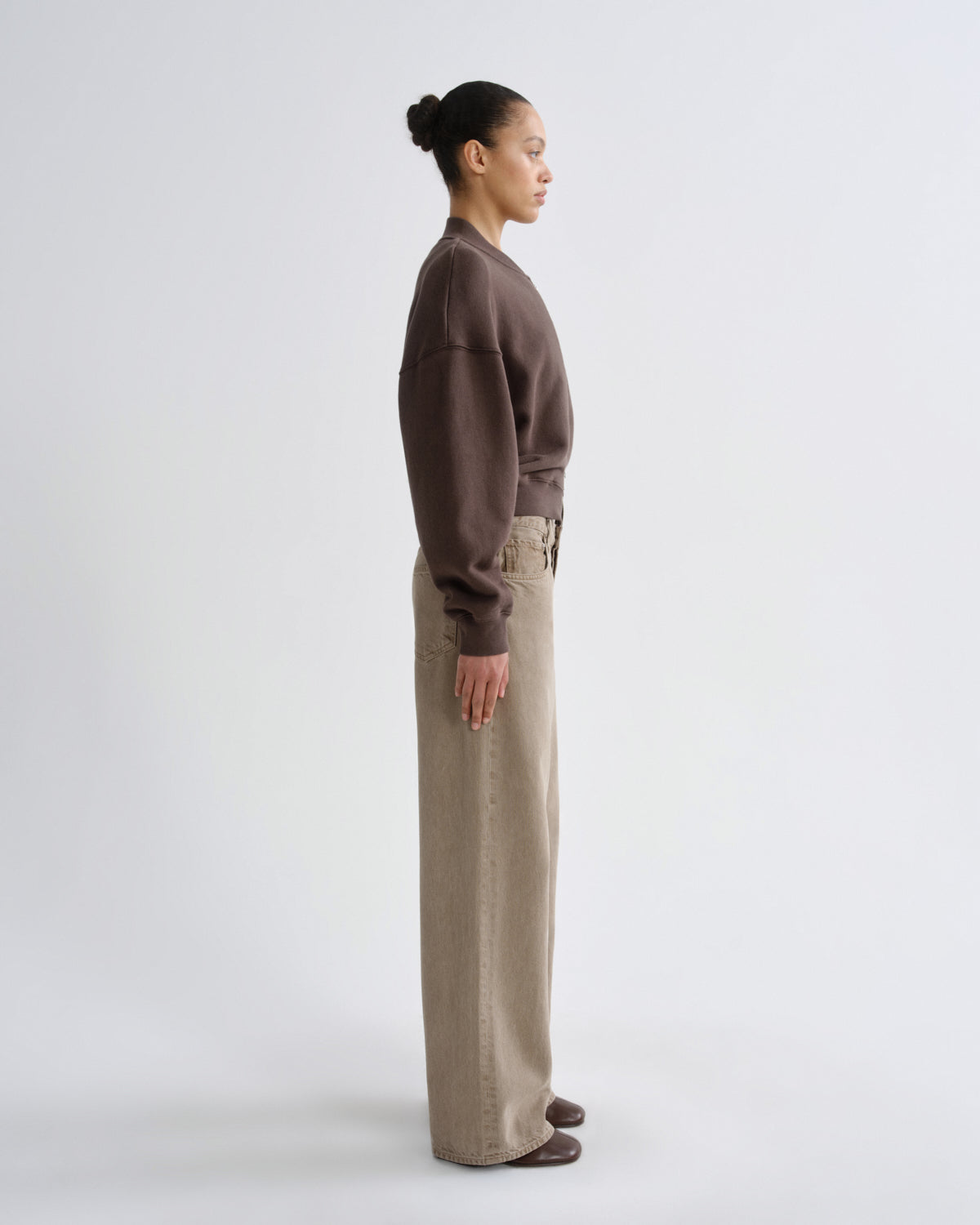 Women tess sweatshirt bracken - Agolde
