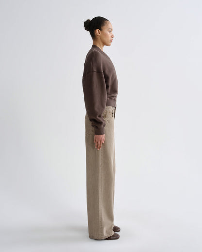 Women tess sweatshirt bracken - Agolde