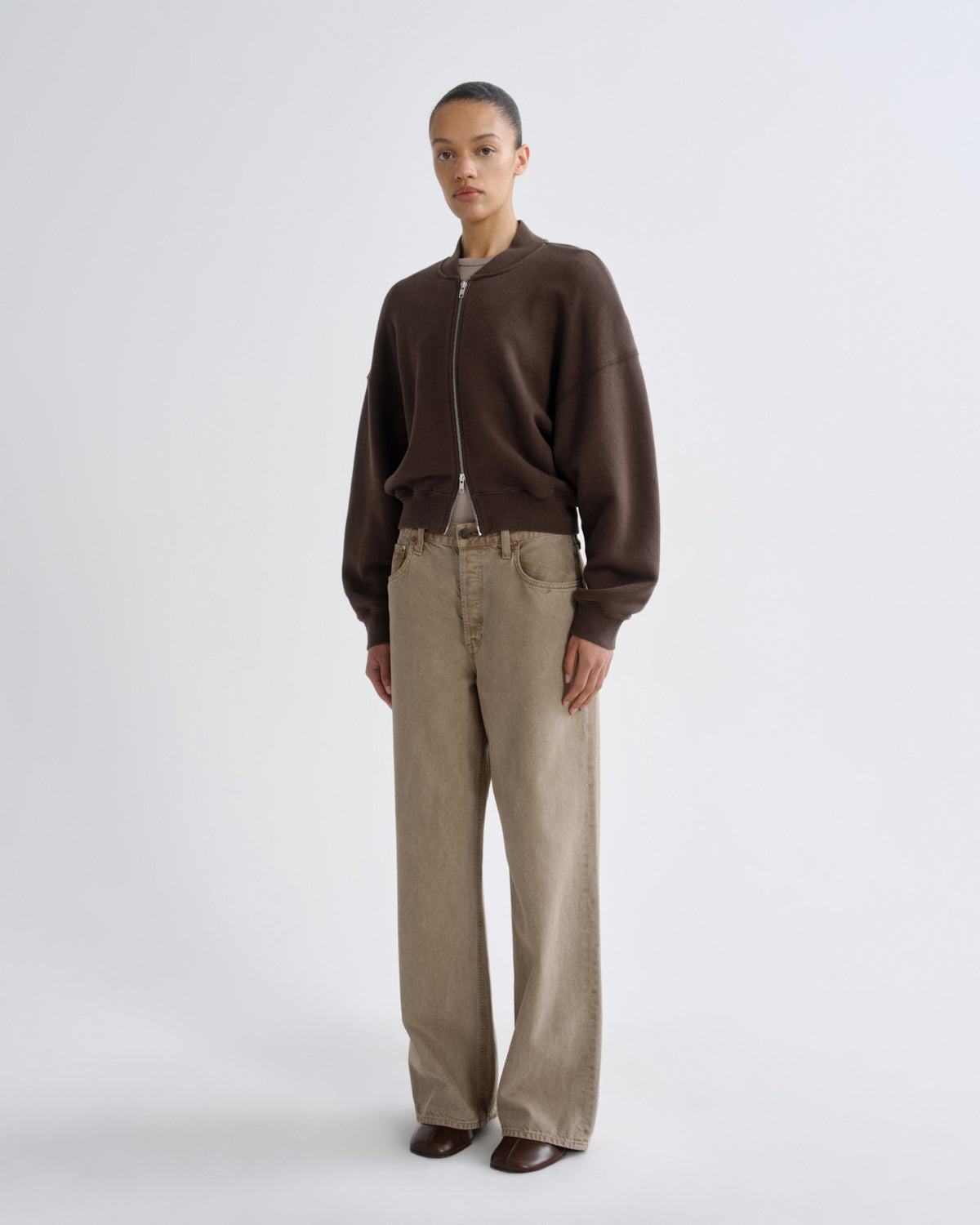Women tess sweatshirt bracken - Agolde