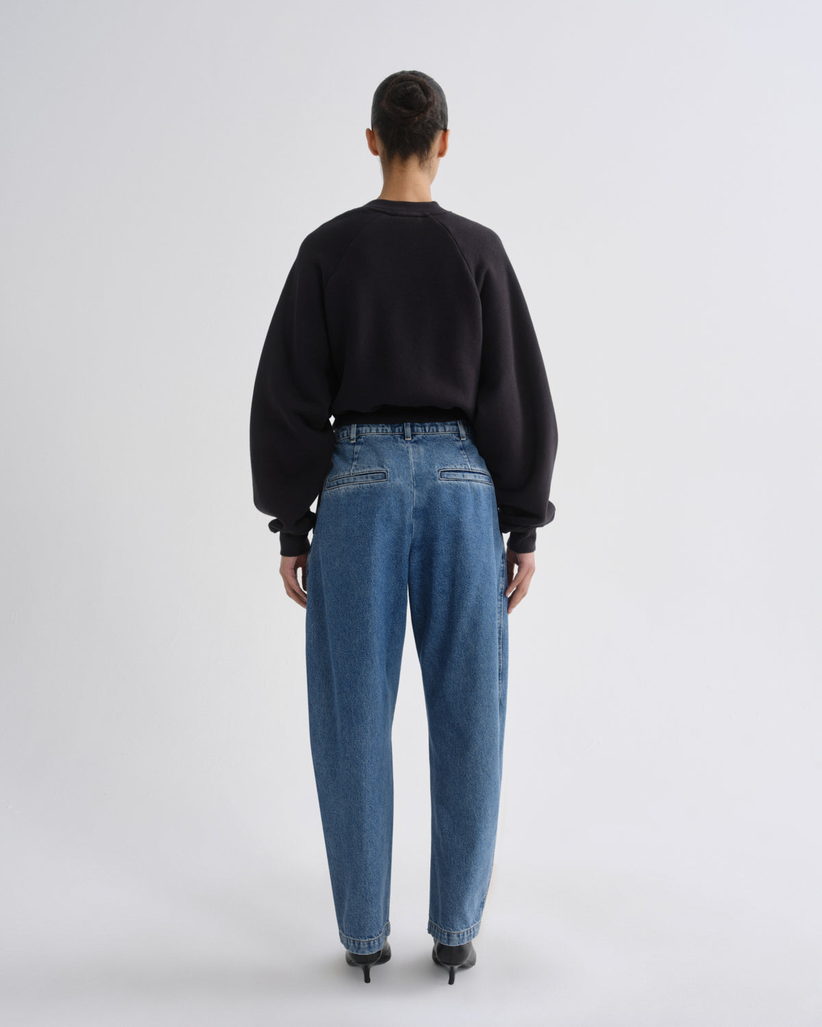 Women walsh sweatshirt washed black - Agolde