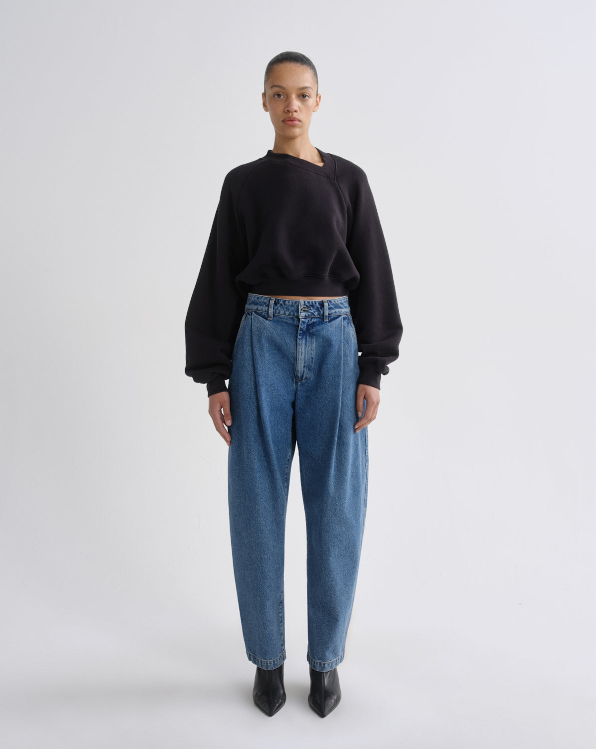 Women walsh sweatshirt washed black - Agolde