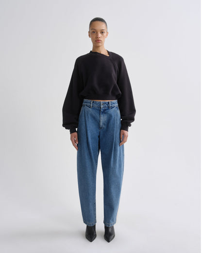 Women walsh sweatshirt washed black - Agolde
