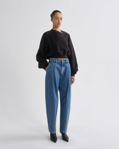 Women walsh sweatshirt washed black - Agolde