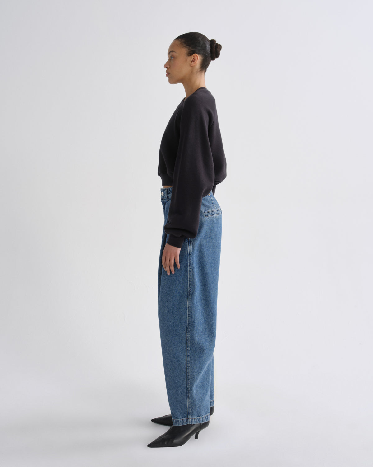 Women walsh sweatshirt washed black - Agolde