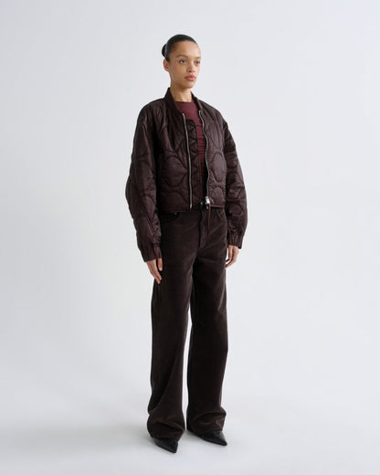 Women iona quilted jacket deep roast - Agolde
