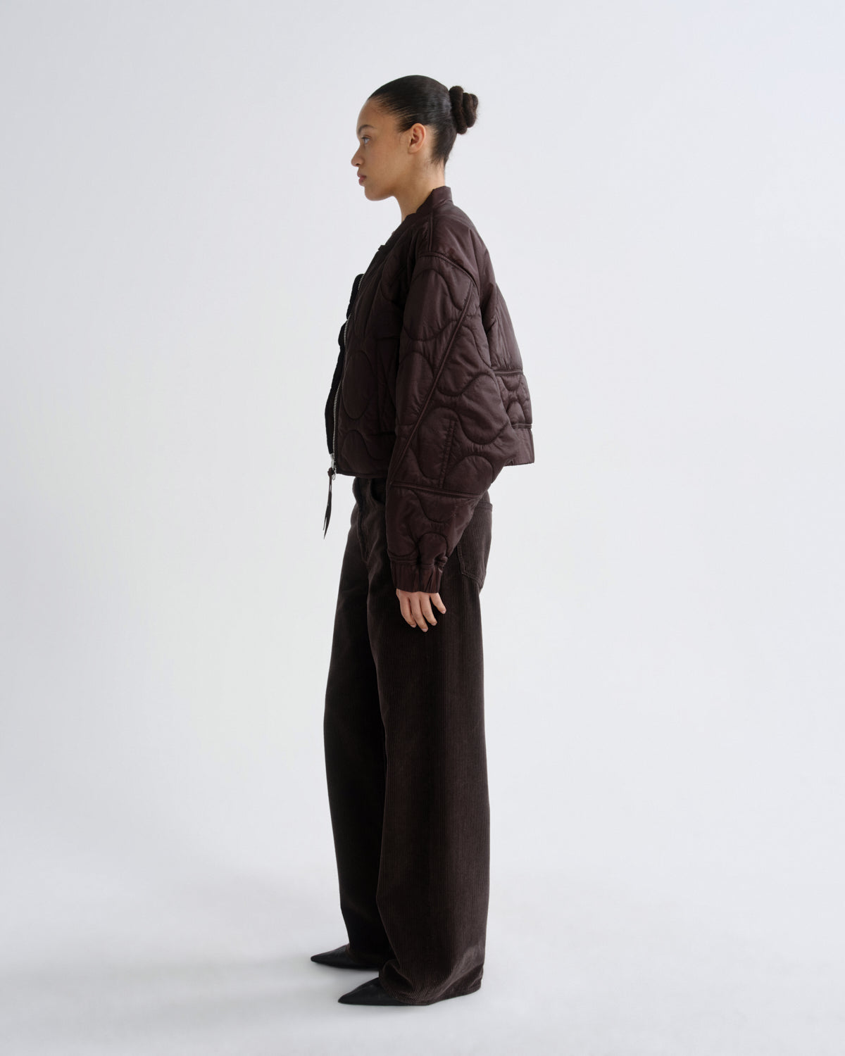 Women iona quilted jacket deep roast - Agolde