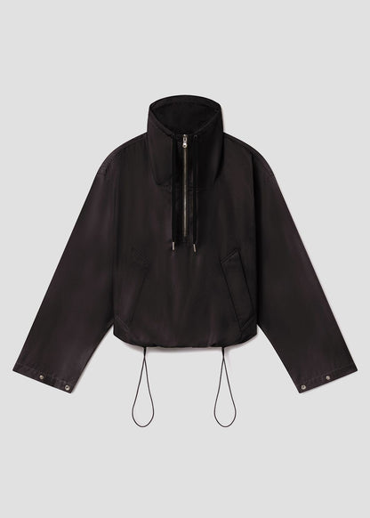 Women Lydia Nylon Popover Anorak in Black - Agolde