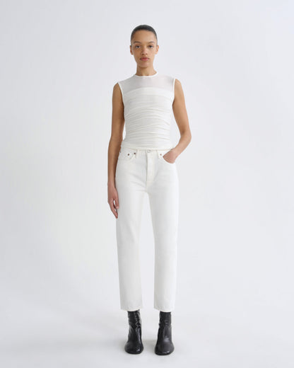 Women riley crop high rise straight fortune cookie - Agolde