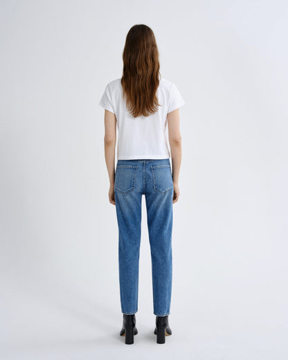 Women riley crop high rise straight tide - Agolde