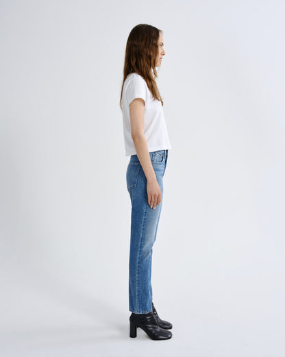 Women riley crop high rise straight tide - Agolde