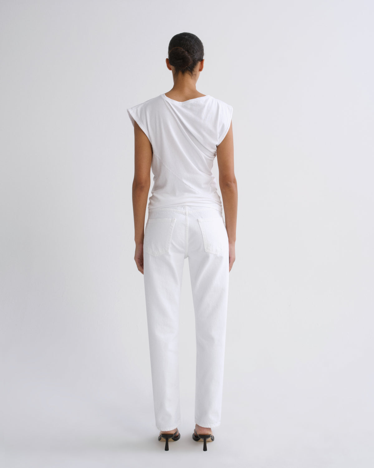 Women Romney Mid Rise Straight Leg in Marshmallow - Agolde