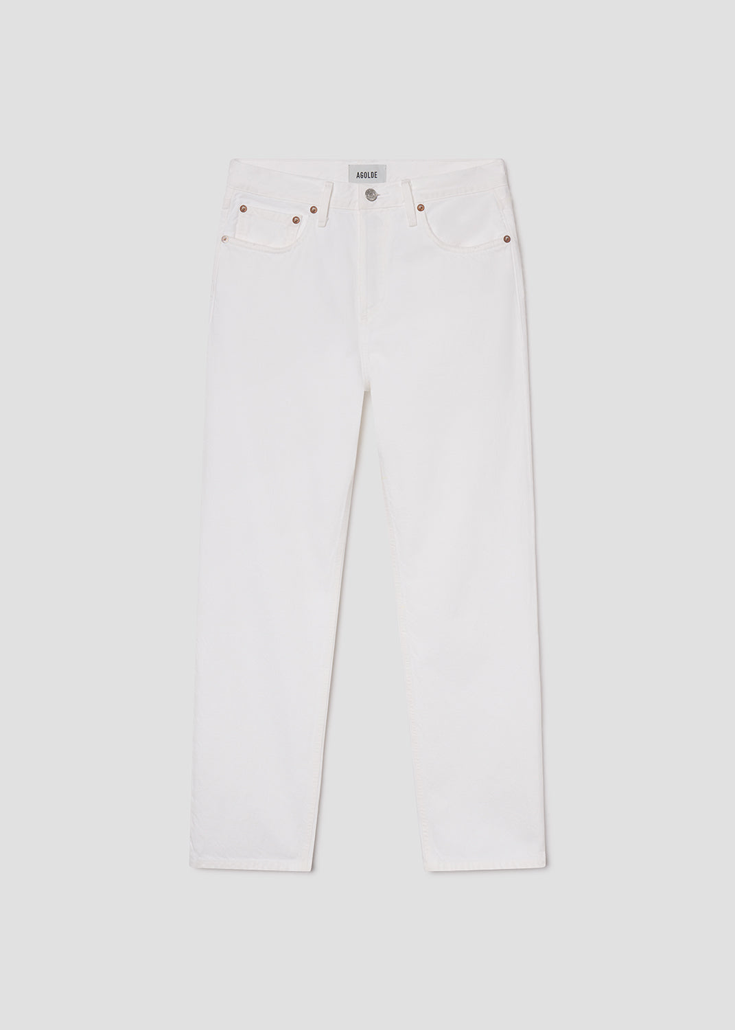Women Romney Mid Rise Straight Leg in Marshmallow - Agolde
