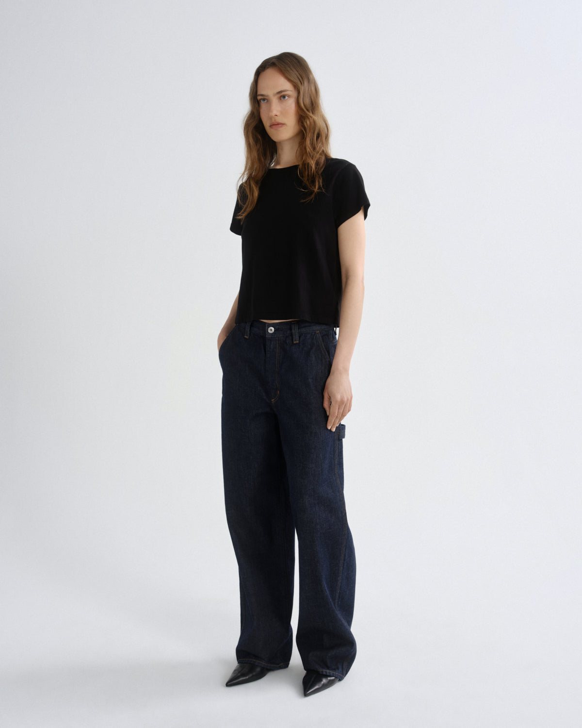 Women Lyndon Polished Utility Jean in Rinse - Agolde