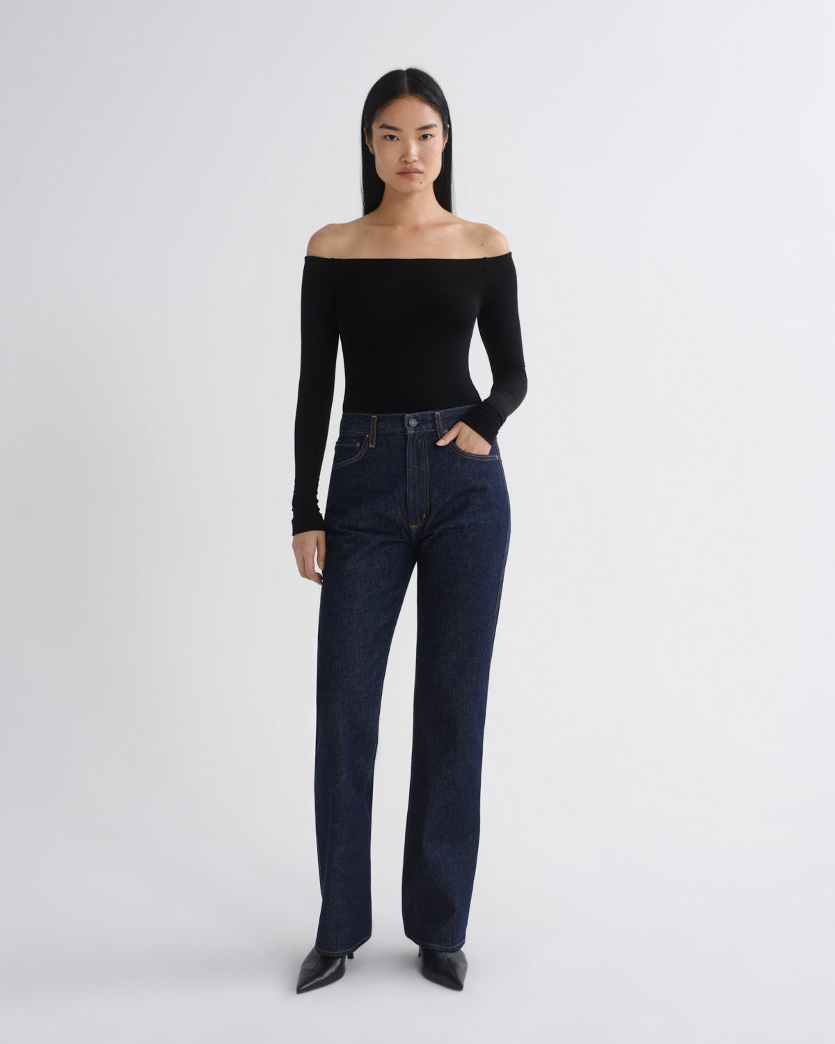 Women Leena Jean in Rinse - Agolde