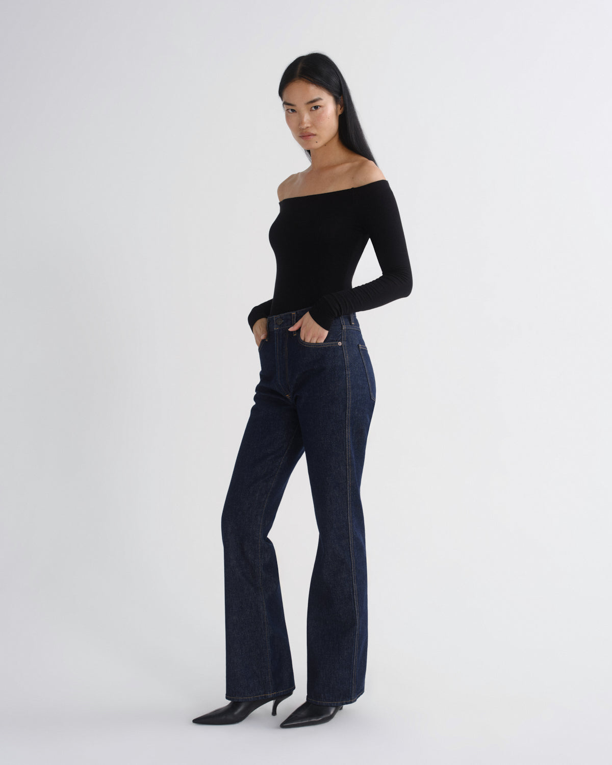 Women Leena Jean in Rinse - Agolde