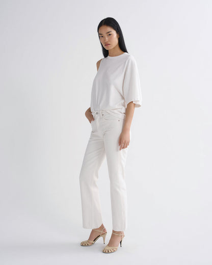 Women Mid Rise Kick Boot Ankle in Chalk White - Agolde