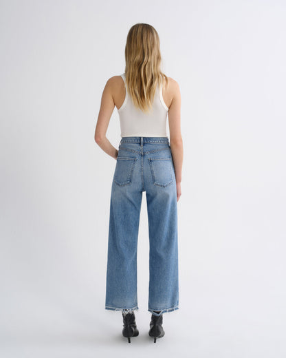 Women Ren High Rise Wide Leg Petite 25 in Measure - Agolde