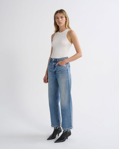 Women Ren High Rise Wide Leg Petite 25 in Measure - Agolde