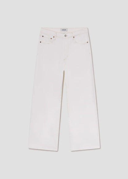 Women Harper Crop Jean in White Wash - Agolde