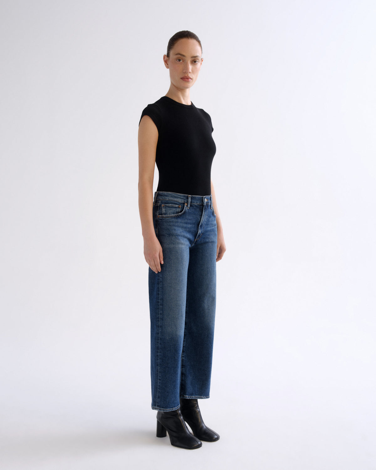 Women Harper Crop Jean in River - Agolde