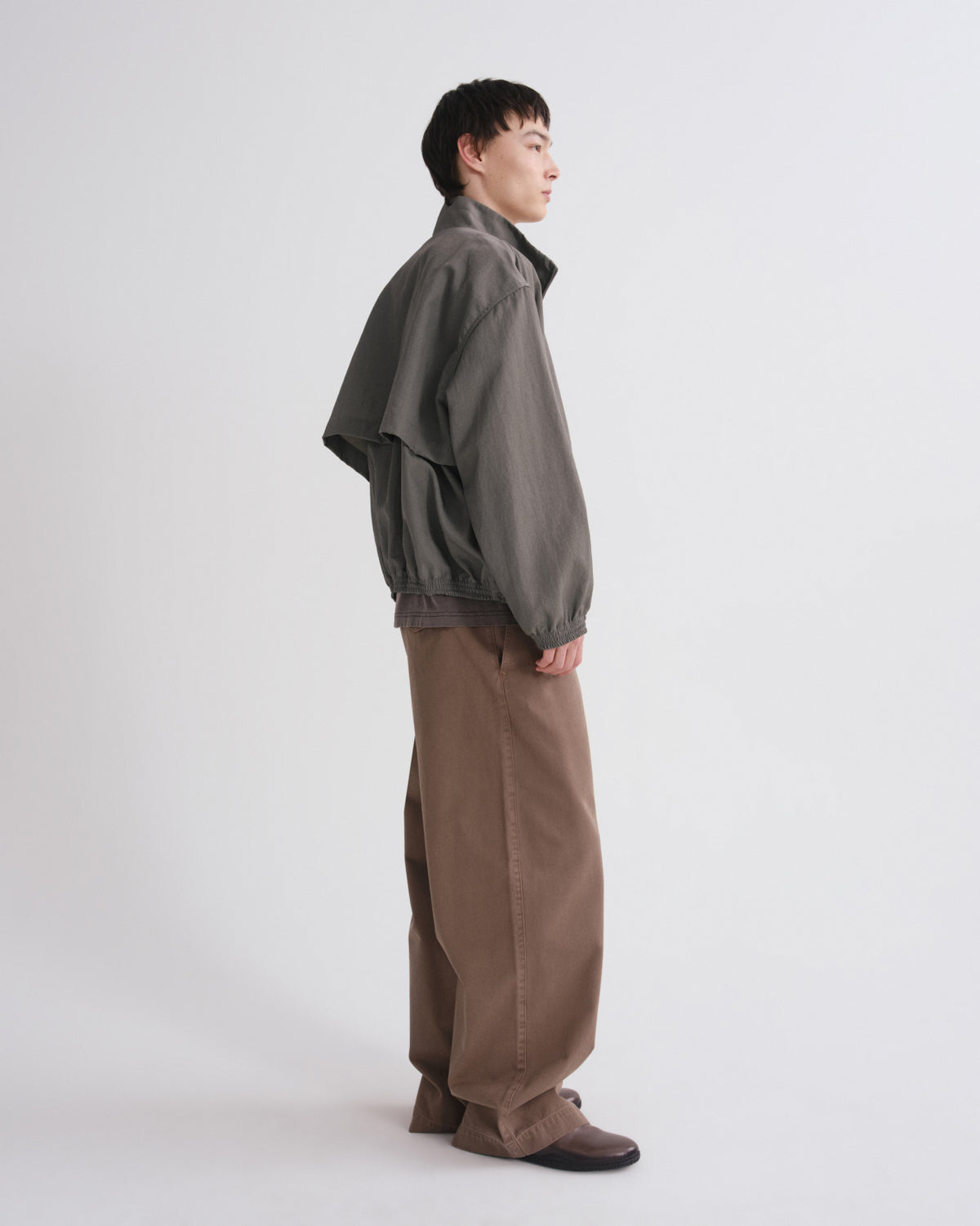 Men Marshall Windbreaker in Millstone - Agolde