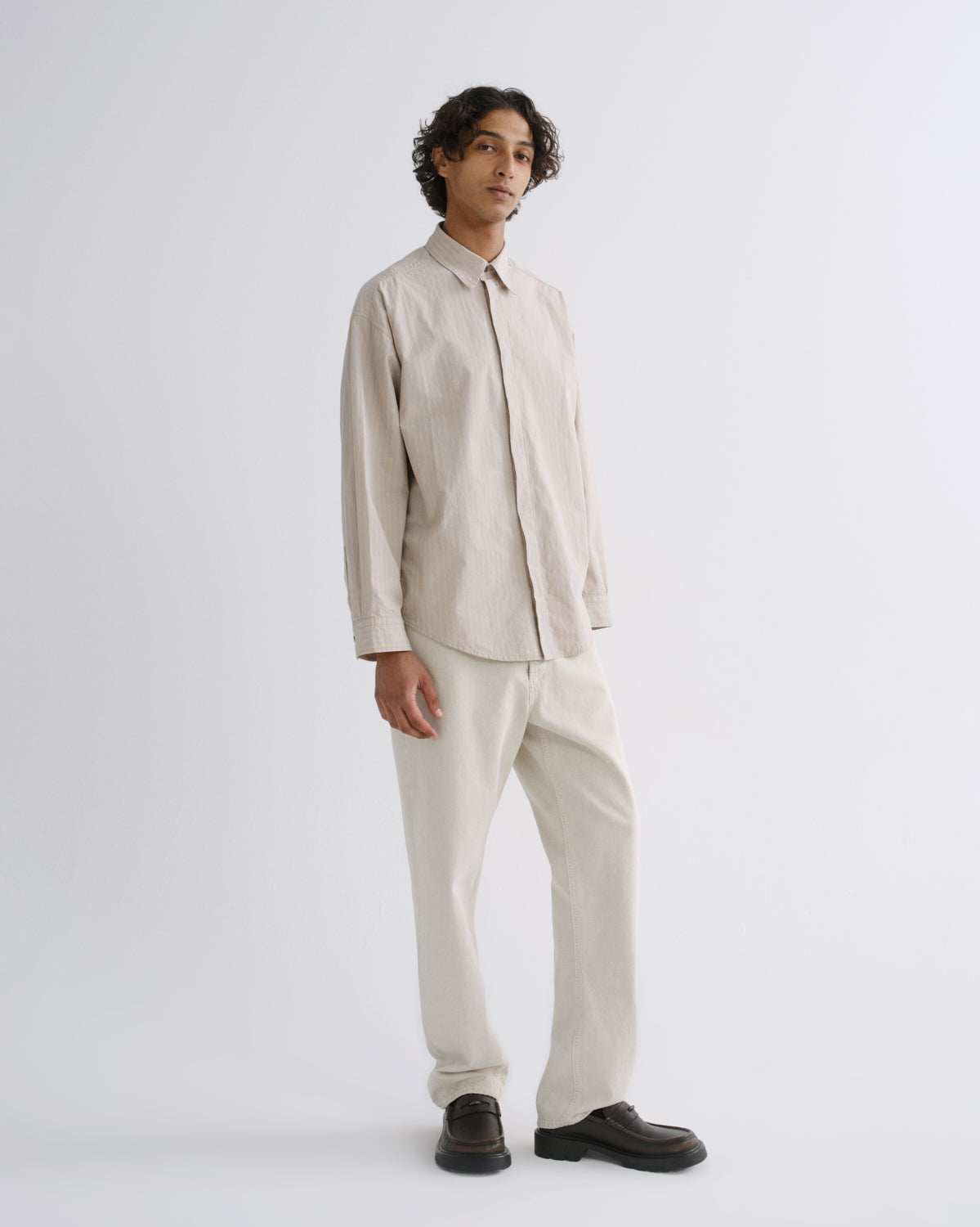 Men 90S Jean Mid Rise Loose Fit in Bone - Agolde