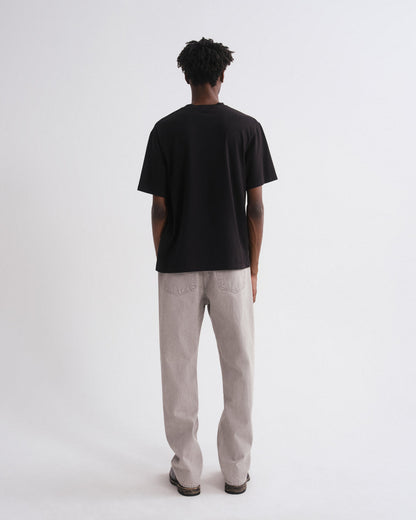Men Asha Mock Neck Tee in Black - Agolde