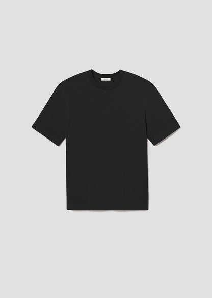 Men Asha Mock Neck Tee in Black - Agolde
